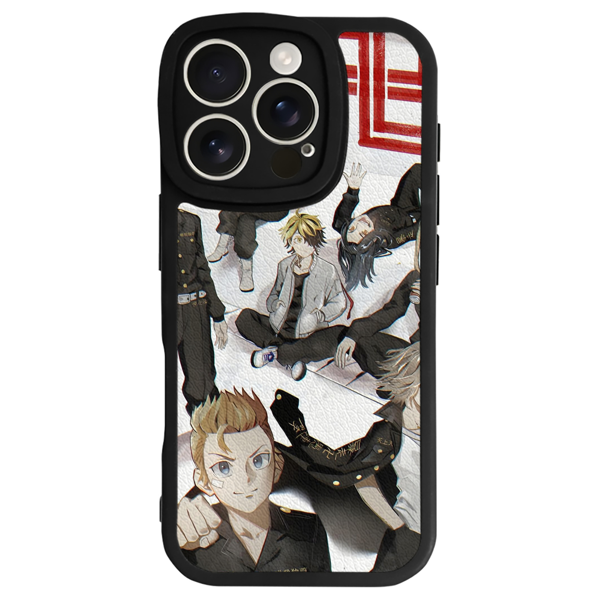 （画像用） 東京リベンジャーズ Tokyo Revengers 【iPhone 16シリーズ対応】シリコンスマホケース（レザー調） 材質：シリコン